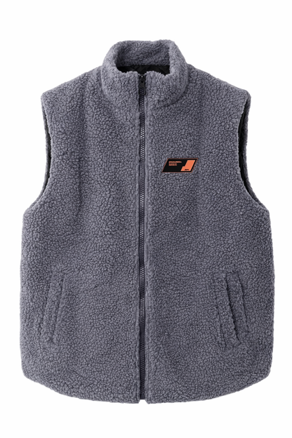 Teddy Fleece Gilet-Body Warmer-Waistcoat for Men and Women - Blue/Grey or Khaki