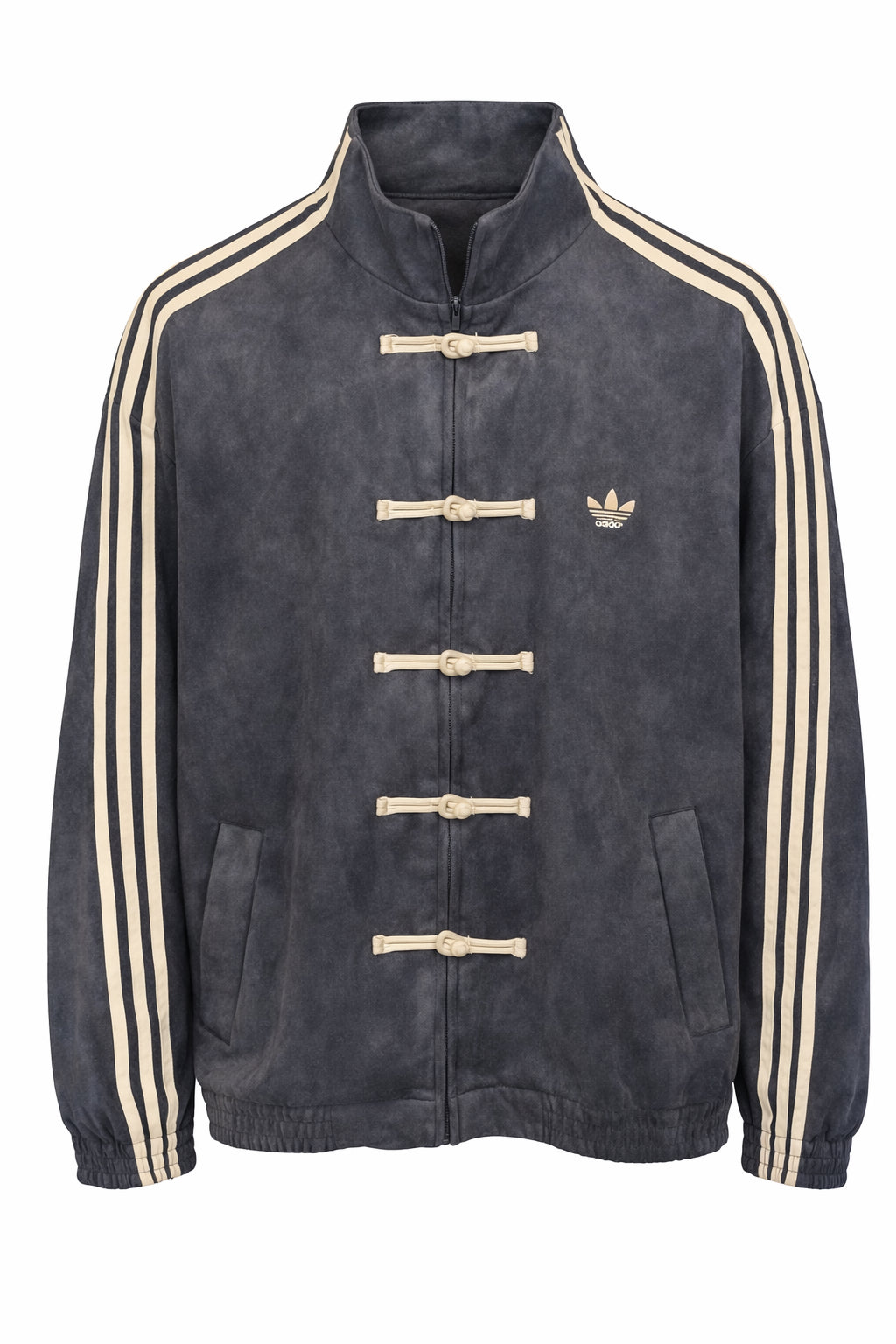 Chinese-Inspired Track Top-Jacket. Loose Fit, Lightweight Streetwear top - Unisex