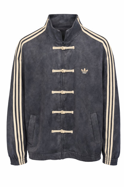 Chinese-Inspired Track Top-Jacket. Loose Fit, Lightweight Streetwear top - Unisex