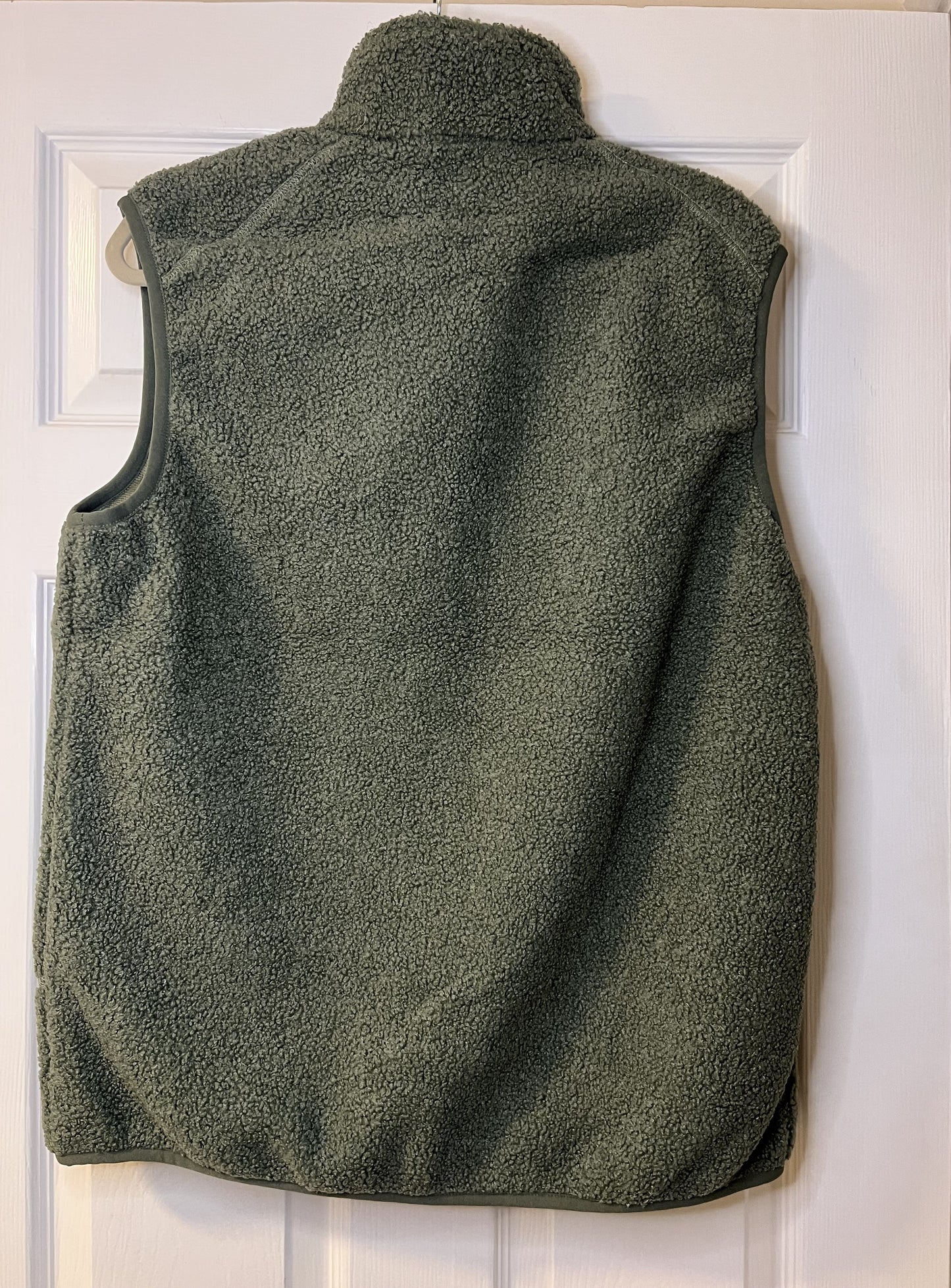 Teddy Fleece Gilet-Waistcoat-Body Warmer for Men and Women in Green Bean and Coffee