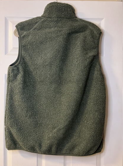 Teddy Fleece Gilet-Waistcoat-Body Warmer for Men and Women in Green Bean and Coffee