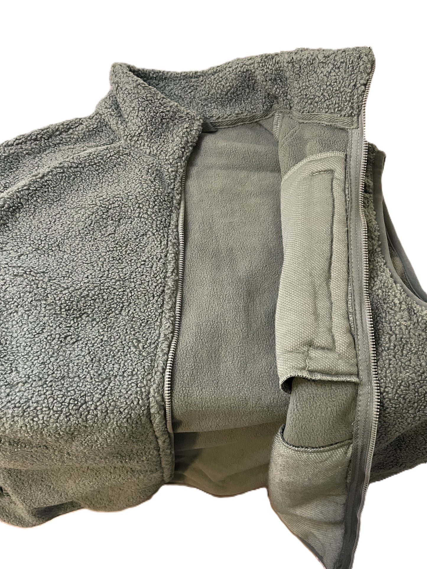 Teddy Fleece Gilet-Waistcoat-Body Warmer for Men and Women in Green Bean and Coffee