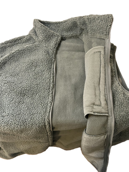 Teddy Fleece Gilet-Waistcoat-Body Warmer for Men and Women in Green Bean and Coffee