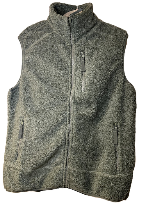 Teddy Fleece Gilet-Waistcoat-Body Warmer for Men and Women in Green Bean and Coffee