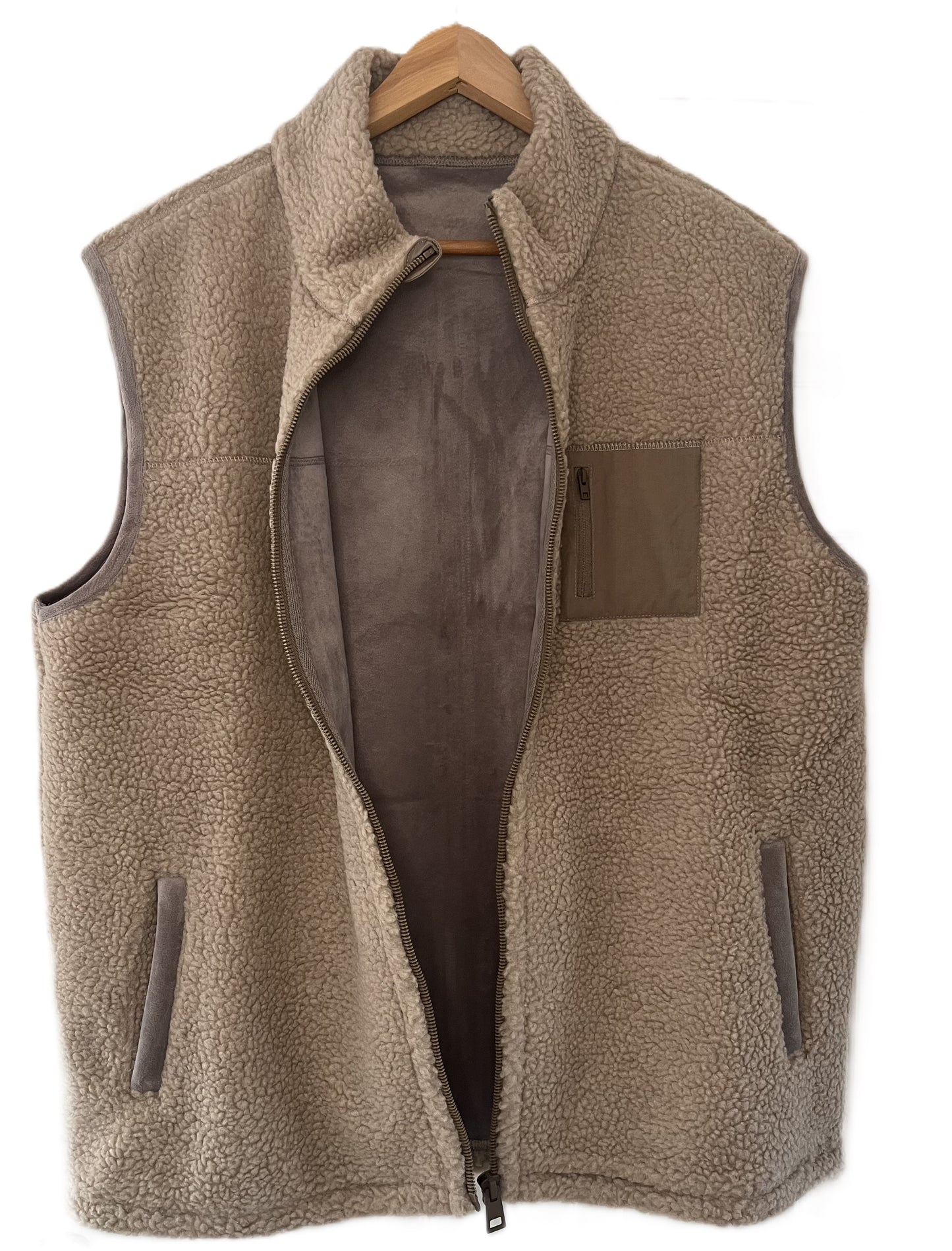 Cozy Teddy fleece Gilet-Body Warmer-Waistcoat for Men and Women