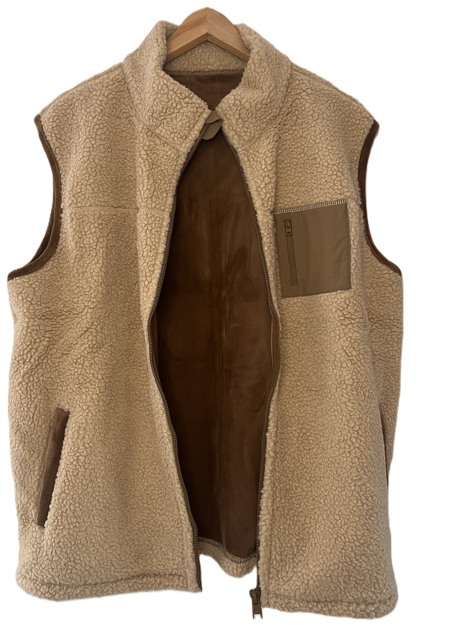 Cozy Teddy fleece Gilet-Body Warmer-Waistcoat for Men and Women