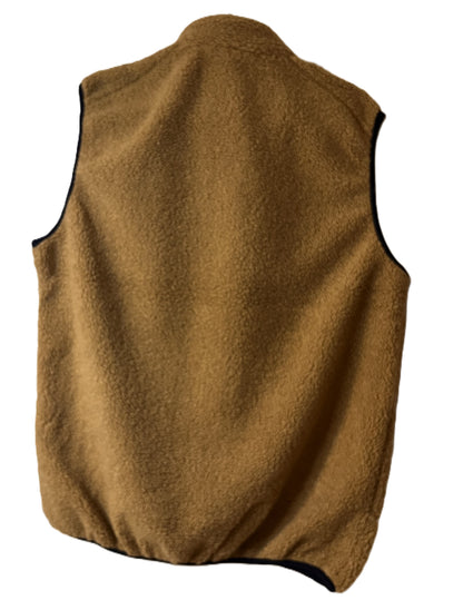 Teddy Fleece Gilet-Waistcoat-Body Warmer for Men and Women in Green Bean and Coffee