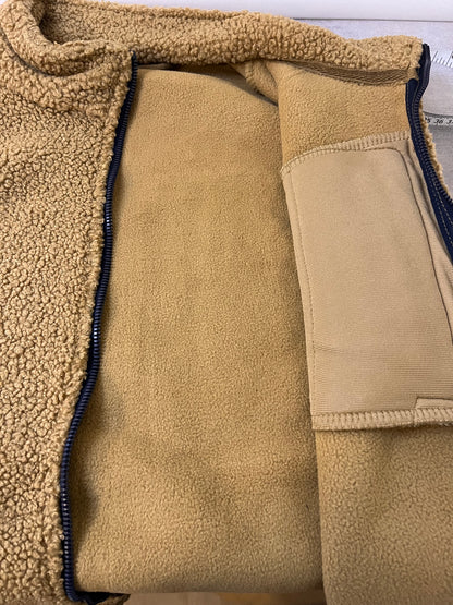 Teddy Fleece Gilet-Waistcoat-Body Warmer for Men and Women in Green Bean and Coffee