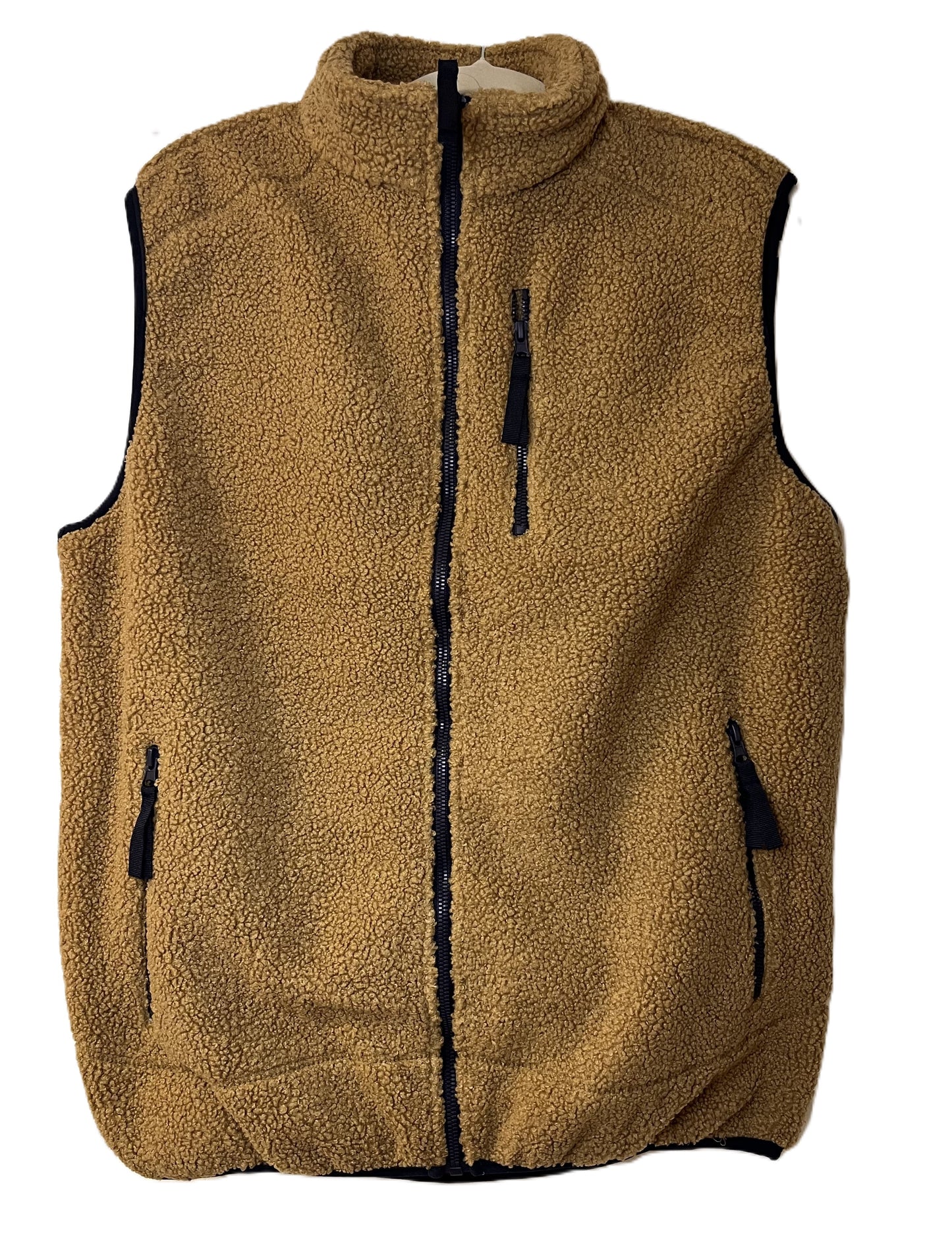 Teddy Fleece Gilet-Waistcoat-Body Warmer for Men and Women in Green Bean and Coffee