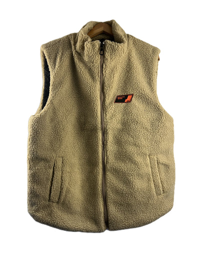 Teddy Fleece Gilet-Body Warmer-Waistcoat for Men and Women - Blue/Grey or Khaki