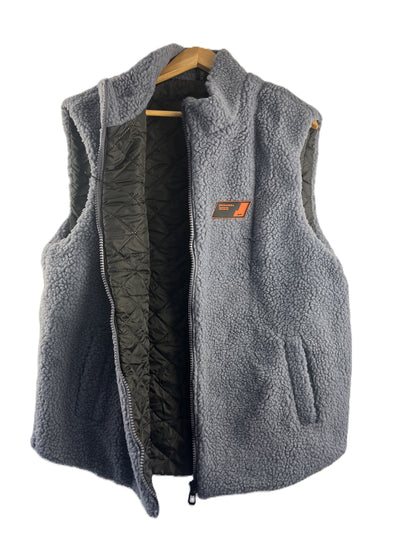 Teddy Fleece Gilet-Body Warmer-Waistcoat for Men and Women - Blue/Grey or Khaki