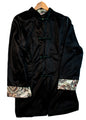 Womans Black Velvet 3/4 Length Coat (lightweight)